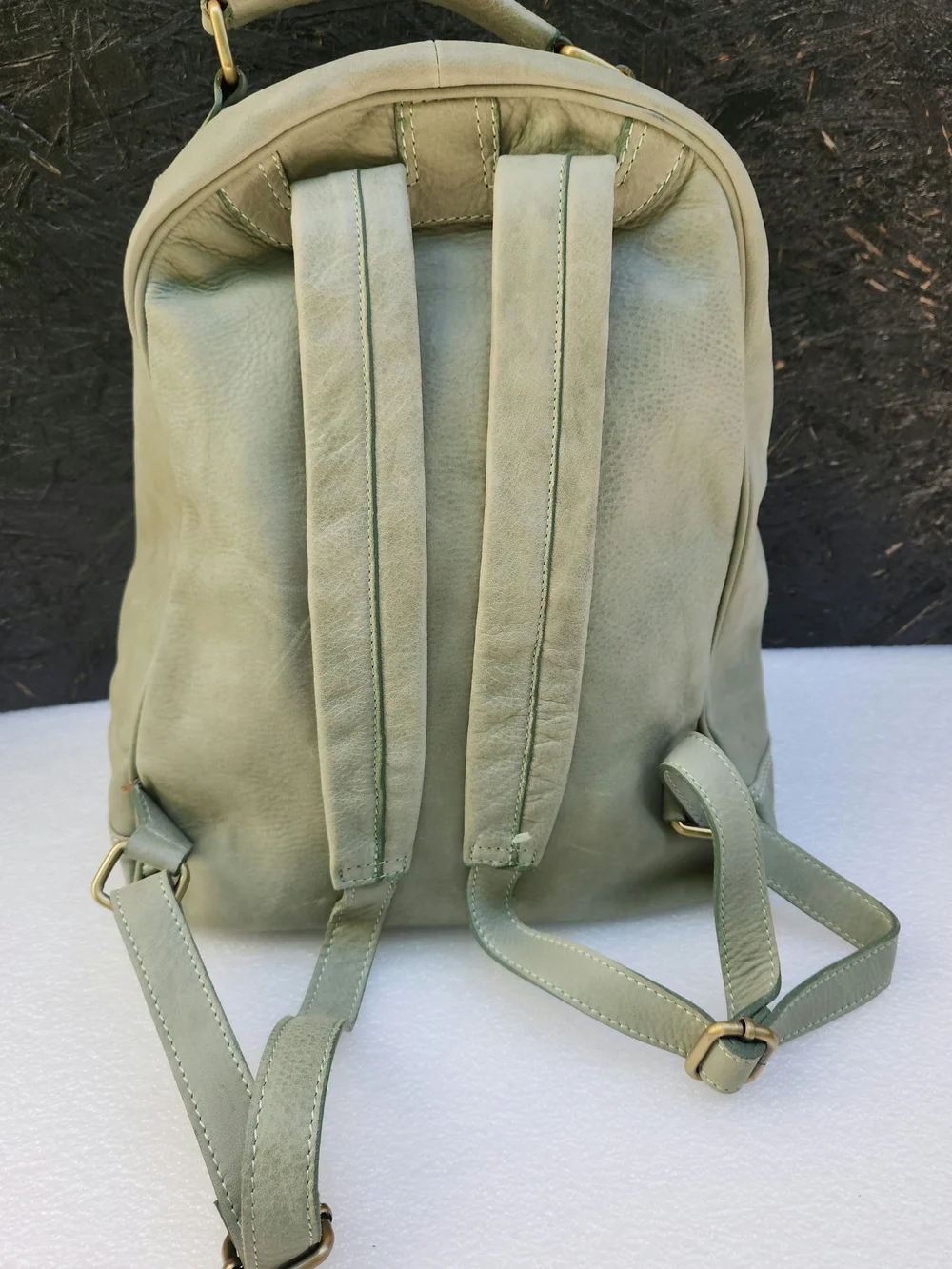 I Medici Firenze Verde Leather Backpack